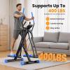 OWLSKY Air Walk Elliptical Exercise Machine for Home Gym – Compact Elliptical Cross Trainer with LCD Monitor, Device Holder, Low-Impact Cardio Workout, Full Body Fitness Equipment