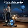 OWLSKY Elliptical Exercise Machine, Elliptical Machine for Home with Hyper-Quiet Magnetic Driving System, 16 Resistance Levels,300LBS(Black)