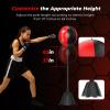 Owlsky Punching Bag with Stand, Boxing Bag for Adults, Adjustable Height, Stress Relief & Fitness(Black)