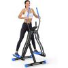 imageOWLSKY Air Walk Elliptical Exercise Machine for Home Gym  Compact Elliptical Cross Trainer with LCD Monitor Device Holder LowImpact Cardio Workout Full Body Fitness Equipment